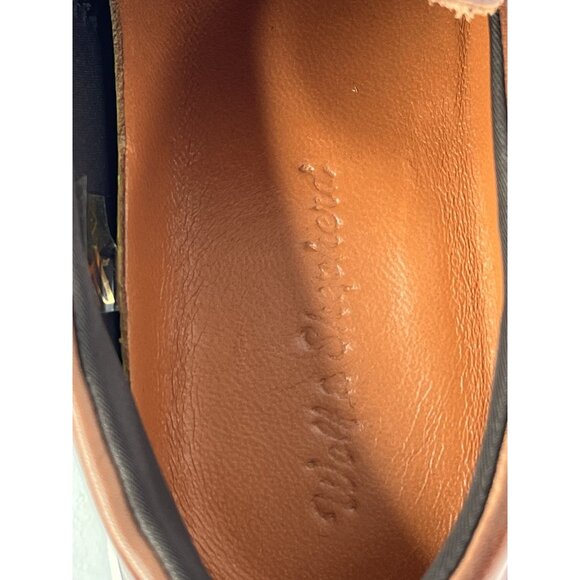 WOLF & SHEPHERD Men's Brown Leather Slip On Crossover Loafer US 9.5M - Picture 7 of 9